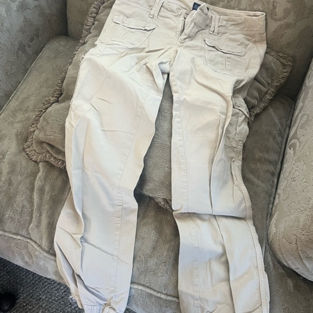 American Eagle light khaki cargoes